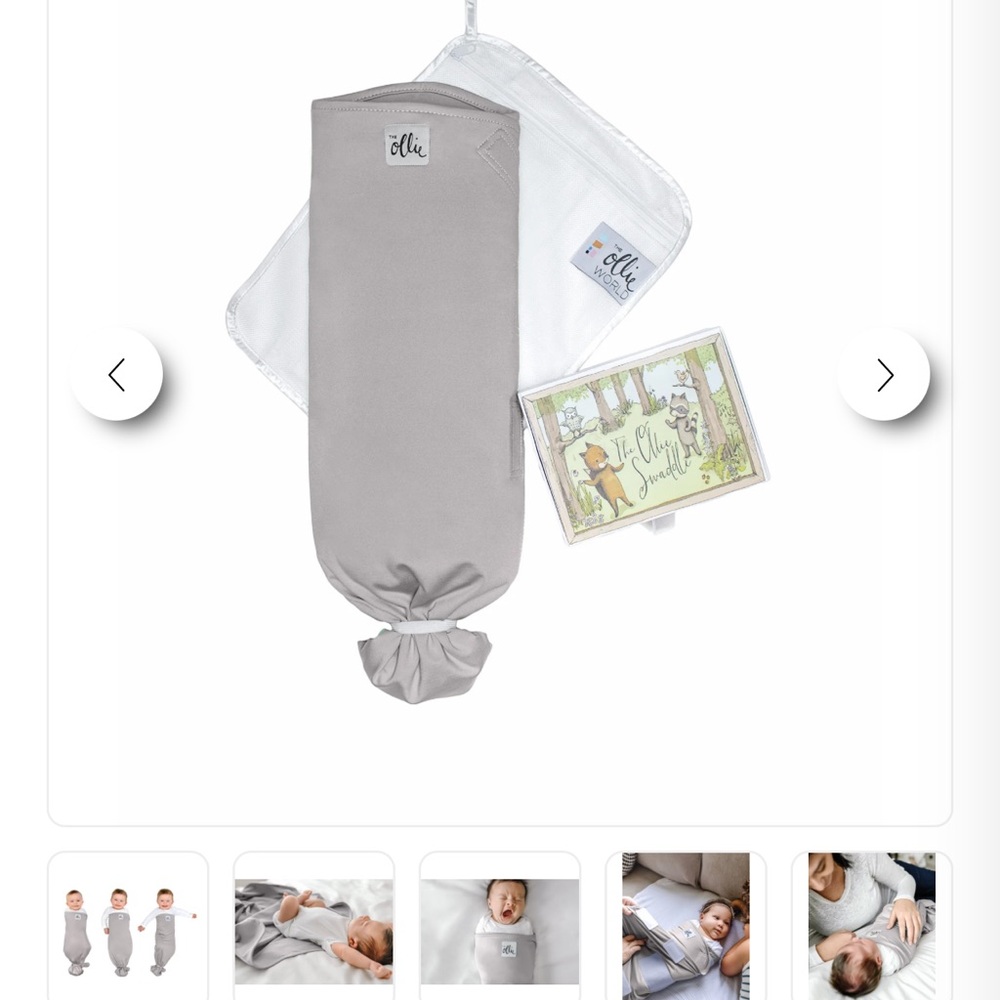 Ollie Gray Swaddle Set